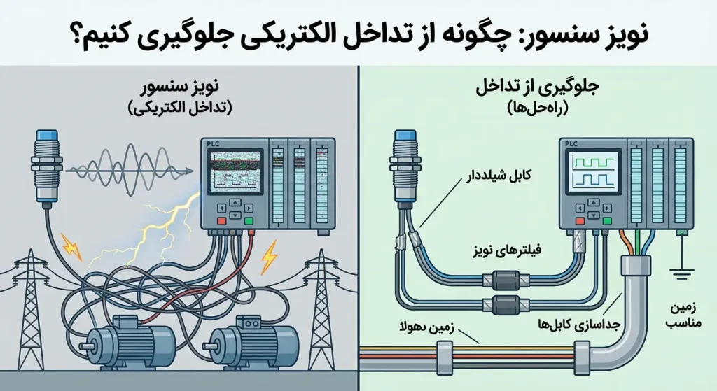 نویز سنسور چگونه از تداخل الکتریکی جلوگیری کنیم؟