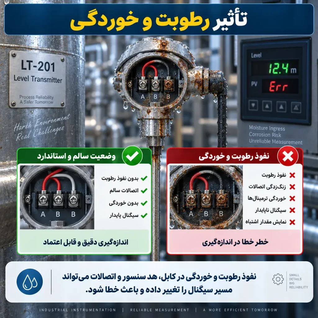 تأثیر رطوبت و خوردگی